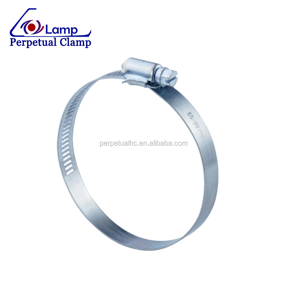 Perforated Band Galvanized Steel American Type Hose Clamp for Pipe