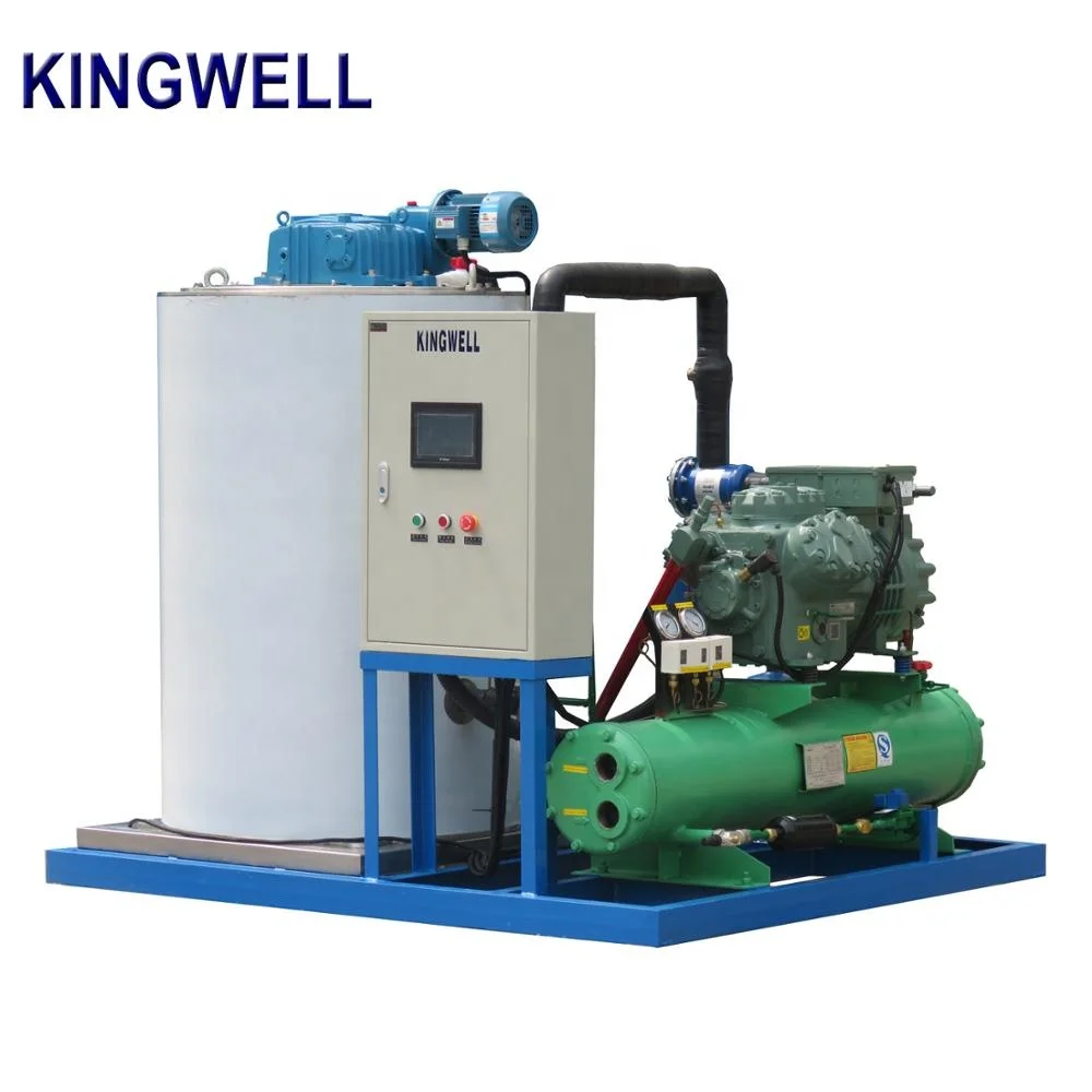 Kingwell Snow Flake Ice Maker Machine Price For Fish Seafood Cooling Events and Party