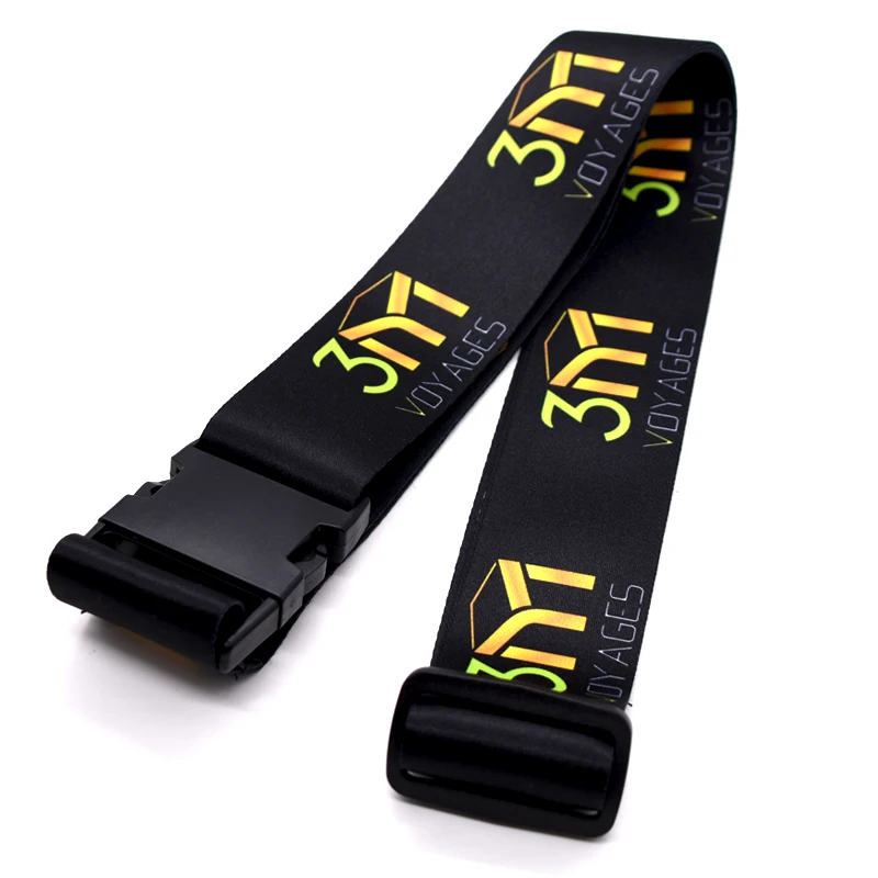 
Travelling suitcase accessory customized sublimation luggage strap with name card 