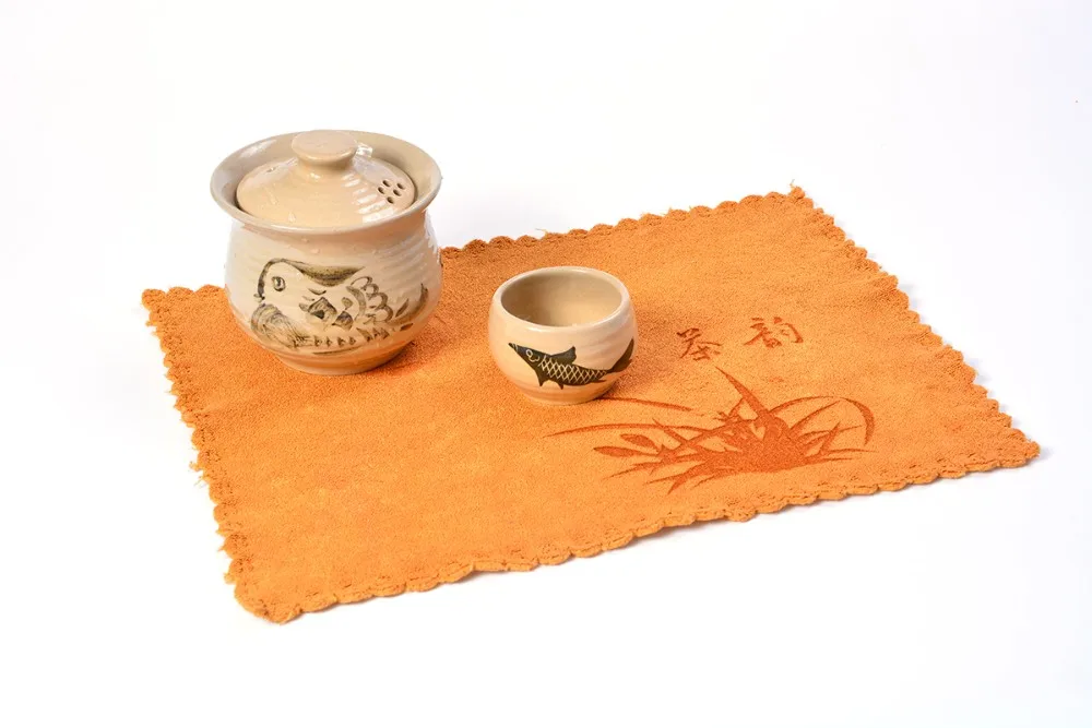 China Factory Microfiber square custom standard size tea towel