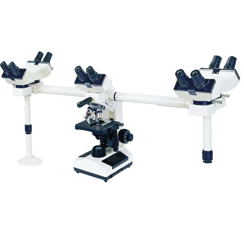 Infinite biological multi viewing head microscope for teaching