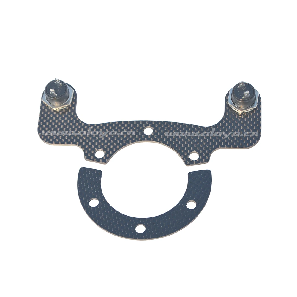 6 Holes 70 PCD Real Carbon Fiber Car Steering Wheel Button