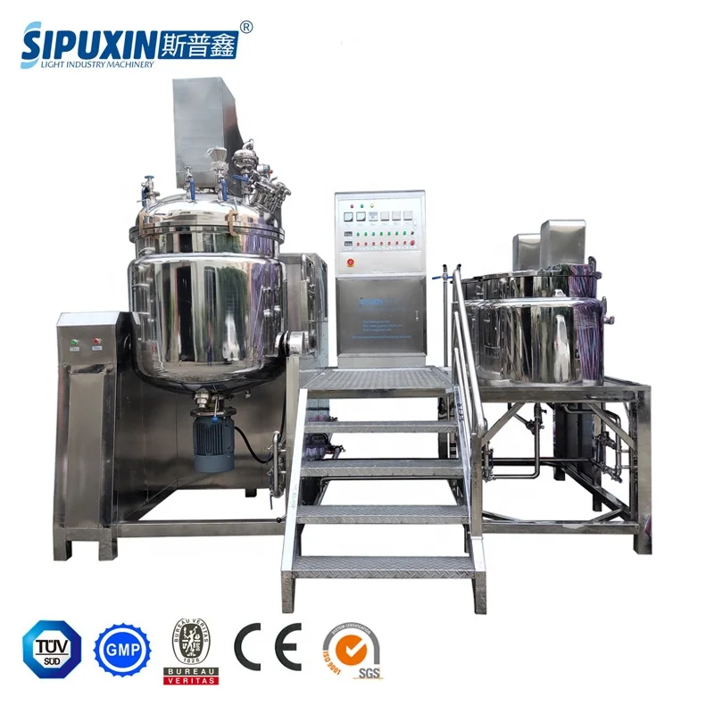 Sipuxin усовершенствованный верхний гомогенизатор, гидравлический подъемный вакуумный эмульгирующий Миксер для машины для производства крема