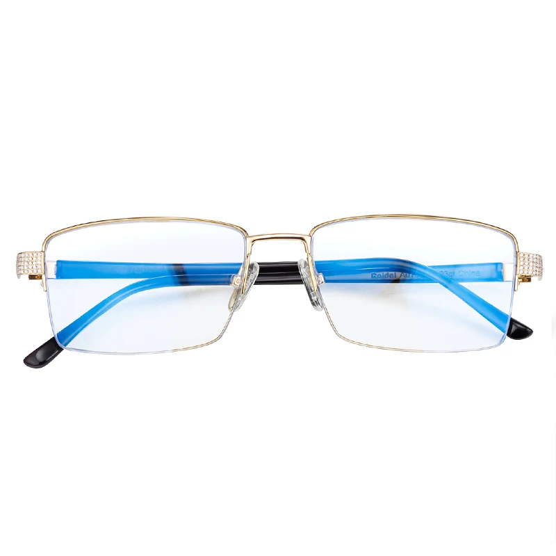 
Buffalo Horn Frame 18K Gold Diamond Eyeglasses Buffalo horn glasses Diamond glasses 