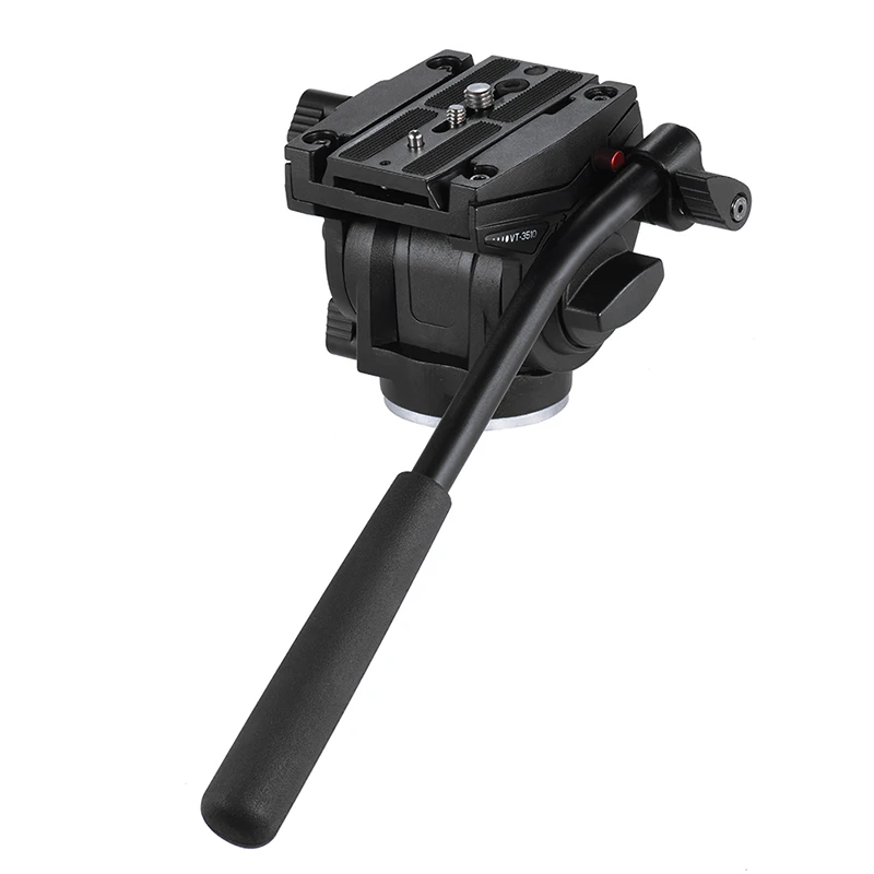 Kingjoy professional photographic video camera tripod fluid head with bubble level design