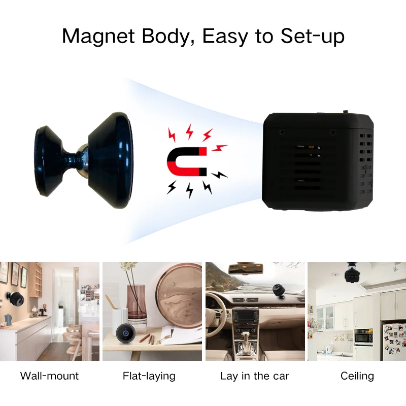VESAFE 2 МП h.264 + мини инфракрасная беспроводная Wi-Fi камера ночного