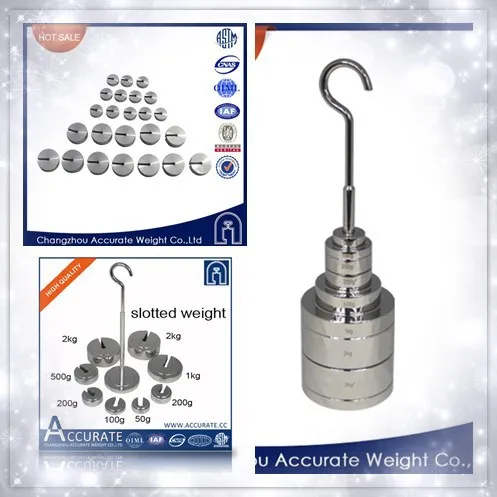 stainless steel 304 serious mass, load test weights, 5g slotted weight