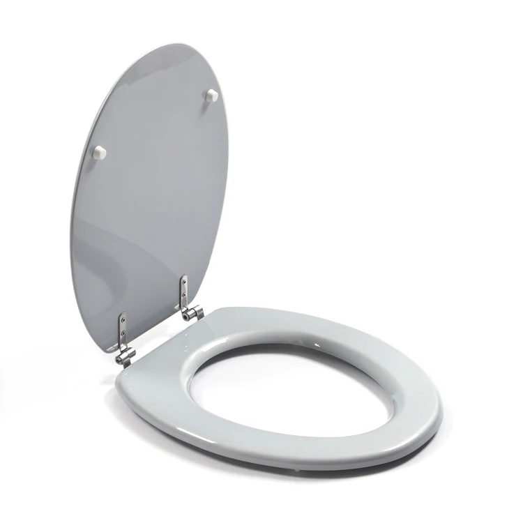 
Bofan glitter High hardness molded wood adjustment height elongated toilet seat with stainless steel hinges 