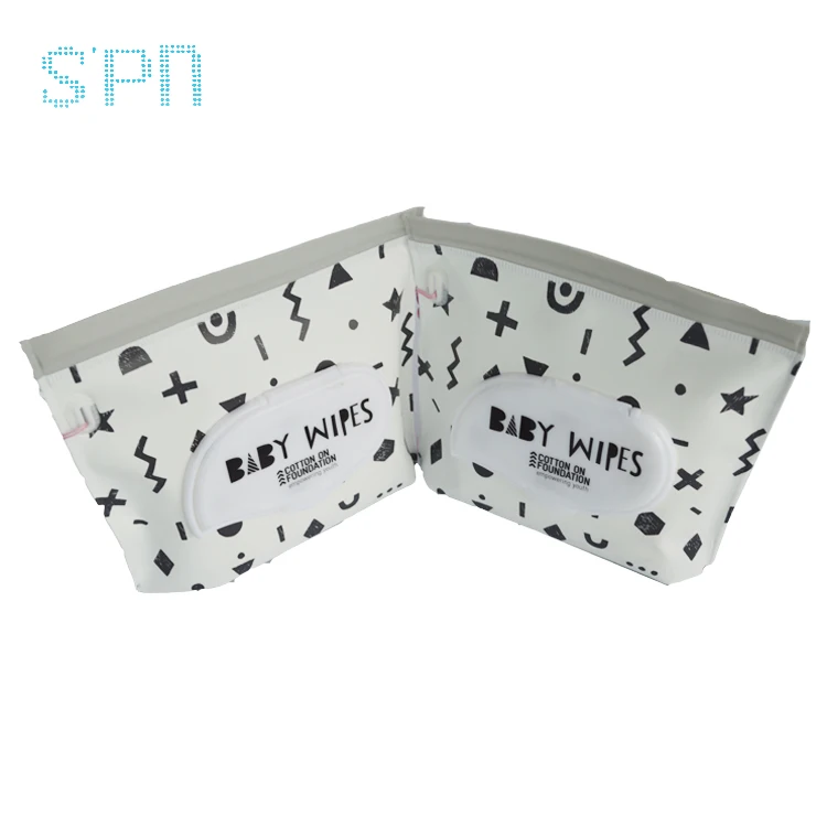 
Organic Printed Pouch Alcohol-Free Baby Sanitizing bag wet Wipes antibacterial wet tissue oem baby wipes 