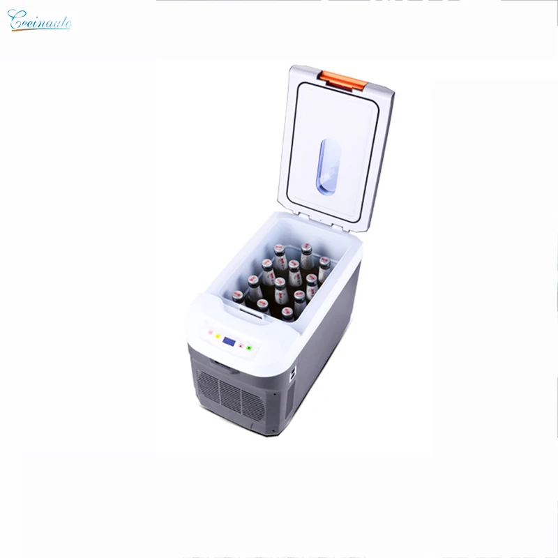 CeeinAuto portable thermoelectric car refrigerator mini cooler box 25l mini fridge for home DC12V AC220V