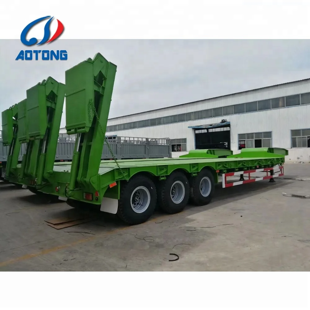 Гидравлическая система рулевого управления Aotong 30t l 50t Низкорамный грузовик прицеп 9m -13 m низкорамный полуприцеп