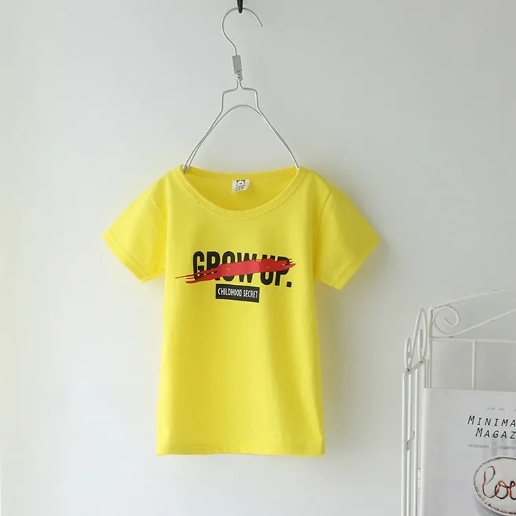 2018 Korean style boys girls t shirt fashion short sleeve cotton kids t shirt
