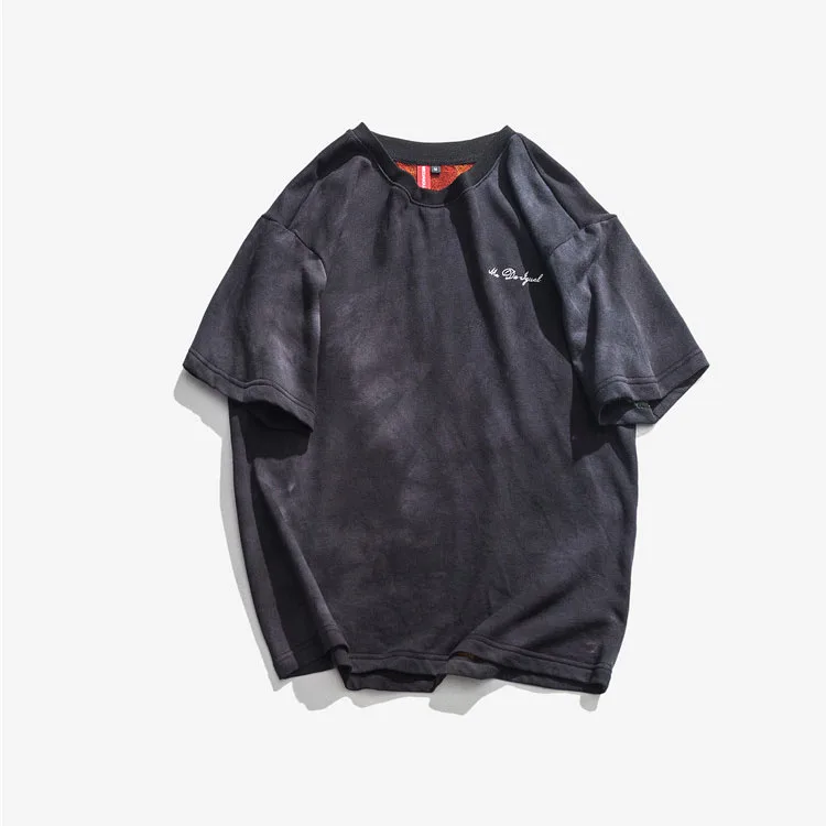 Wholesale Tie Dye T Shirts Mens Hip Hop Acid Wash Oversize T-shirt