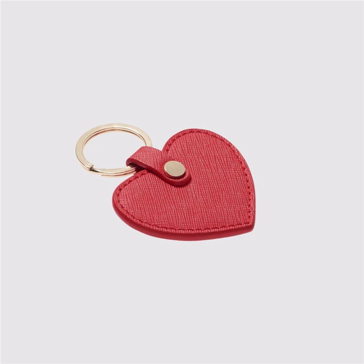Wholesale leather custom Heart Keyring