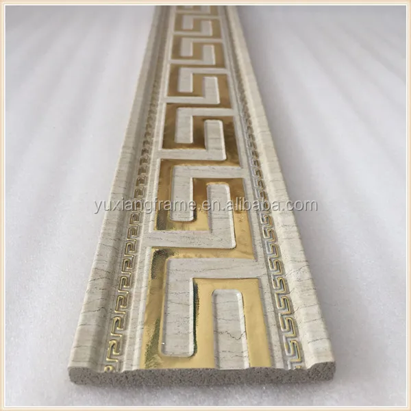 Islam Design Antique Gold Fancy Design Ps Interior Decorative Profile/moulding