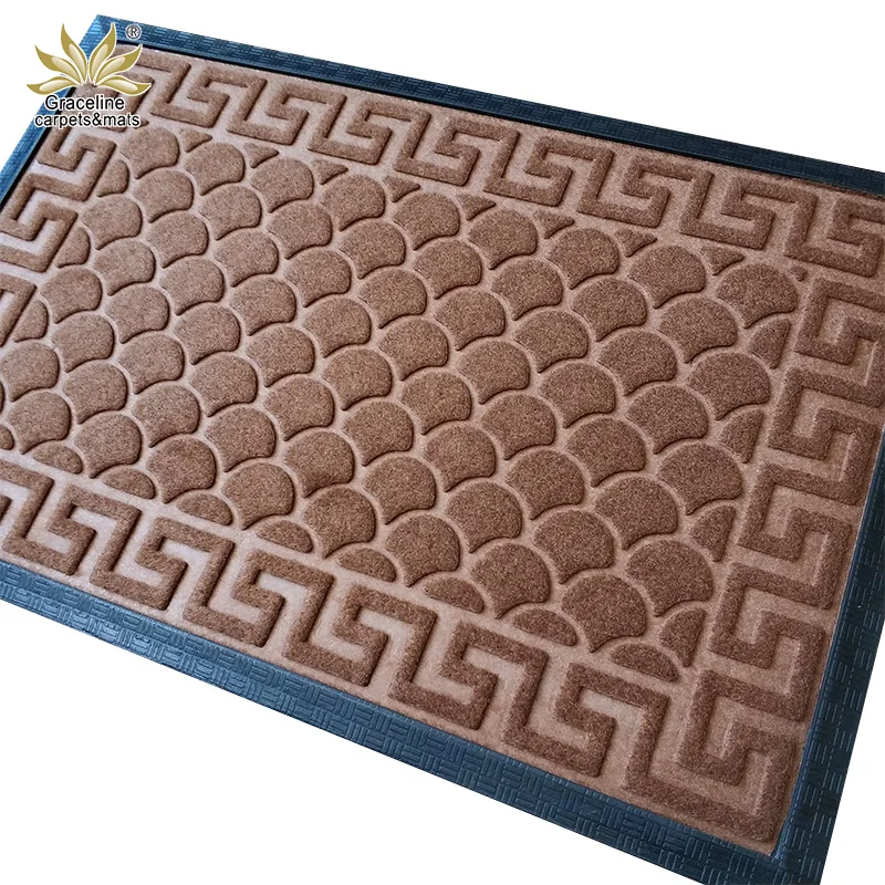 3D 40x60 Waterproof Floor Rubber Backed door mats