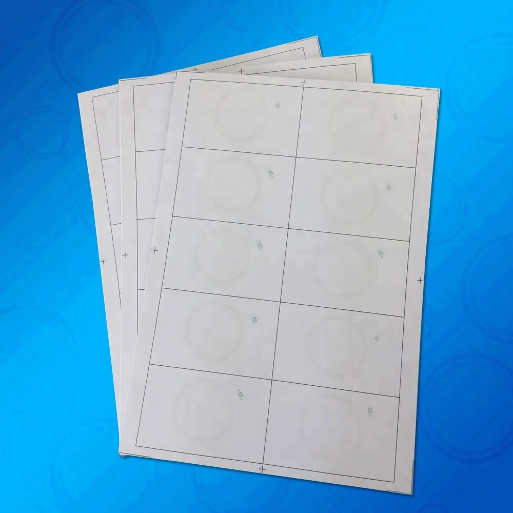 Factory Price Custom A4 PVC M1 F08 RFID Card Inlay Sheet in Shenzhen Guangzhou