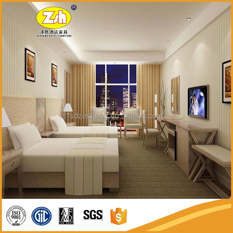luxury hotel furniture set bedroom for 5-star foshan ZH-095