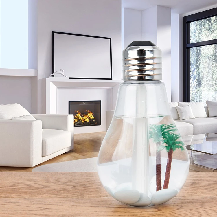 400ml LED Lamp Air Ultrasonic Humidifier for Home  Air Freshener Mist Maker with Seven LED Night Light Home Office House