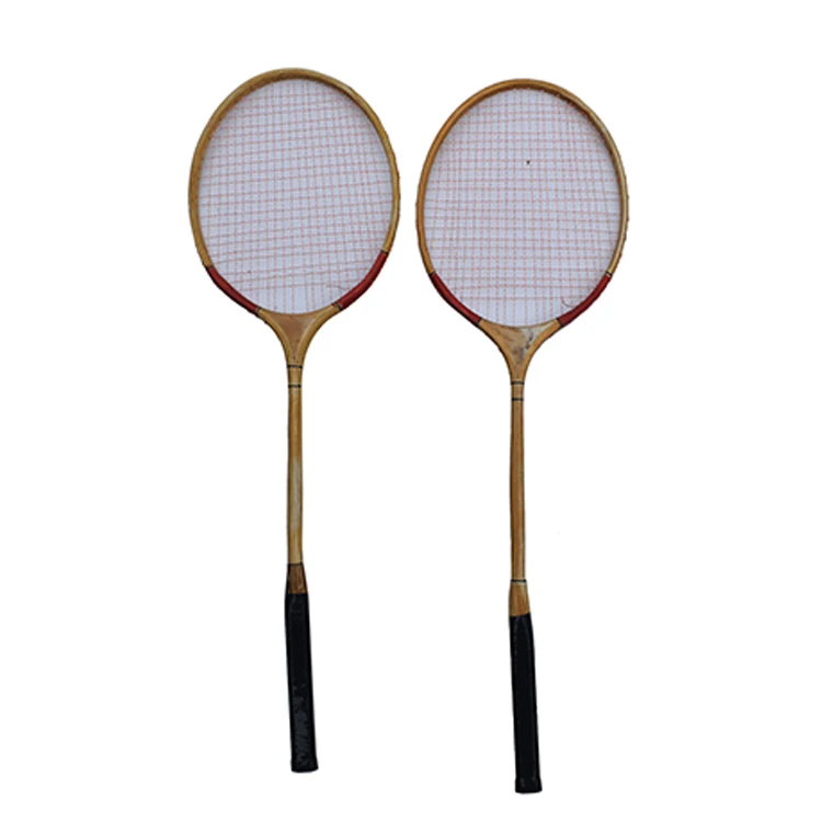 Дешевый деревянный комплект ракеток для бадминтона