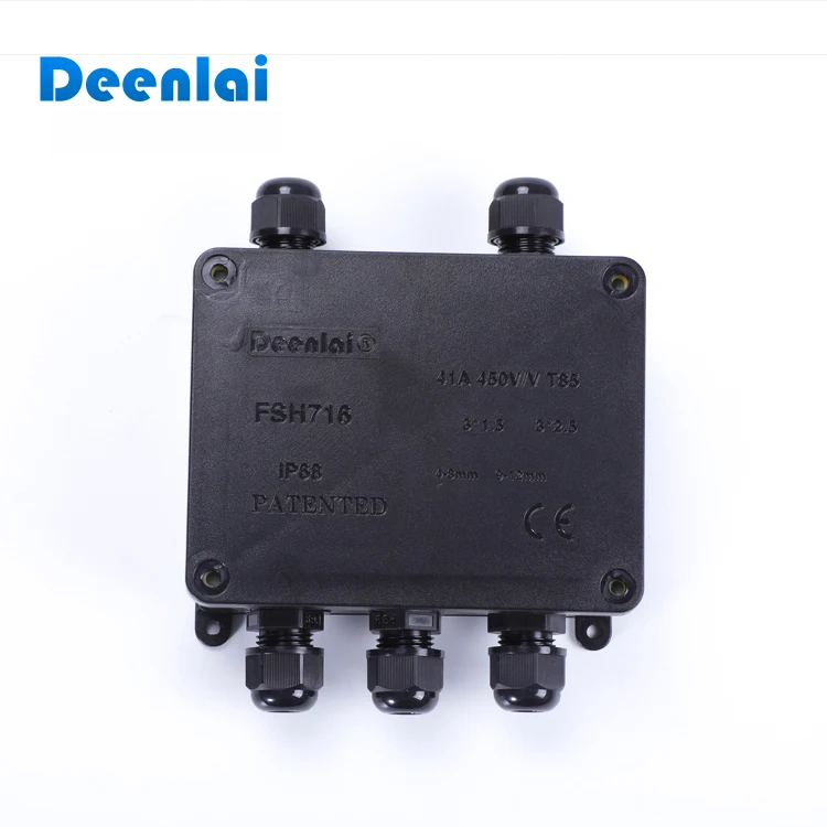 5 Way Customized Outdoor Plastic IP66 Electrical Junction Box and Connector for Underwater Lights