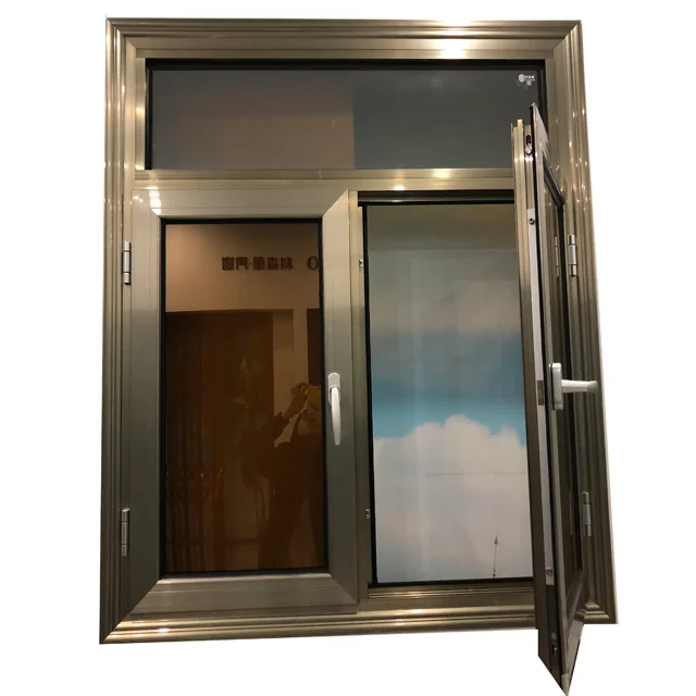 8mm double tempered glass aluminium windows and doors aluminium works size customized aluminium windows price  in pakistan