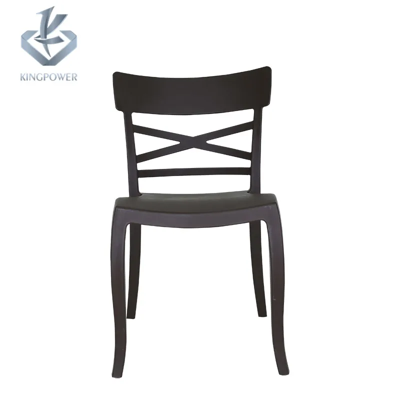 
Factory manufacture designer cross back restaurant dining plastic chair 