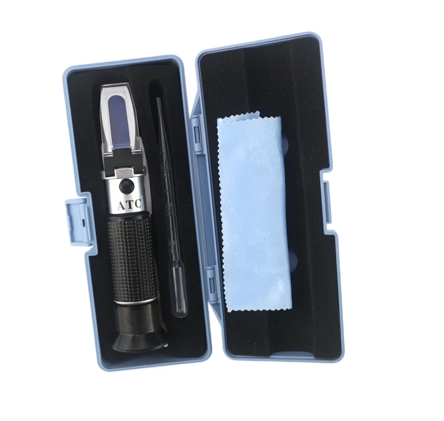 Handheld Wide-range 0-90% Brix Honey Sugar Content Specific Measurement Tool use of Sugar Food Fruit Beverages refractometer