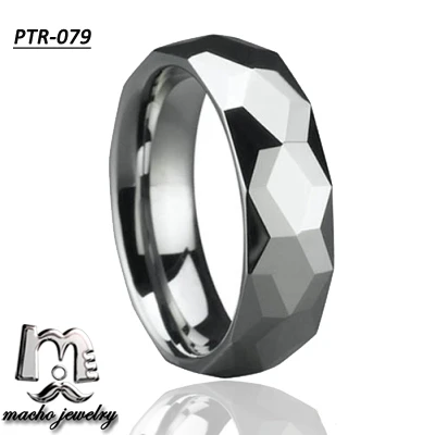 
Top quality black facets tungsten ring nice wholesale tungsten ring turkey 
