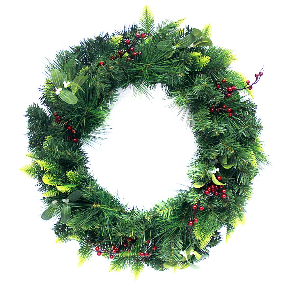 Искусственные зеленые рождественские венки pinecone