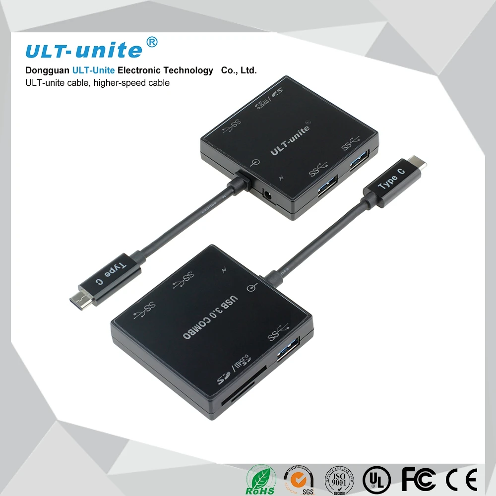 Type-C TO USB3.0 HUB + Card Reader
