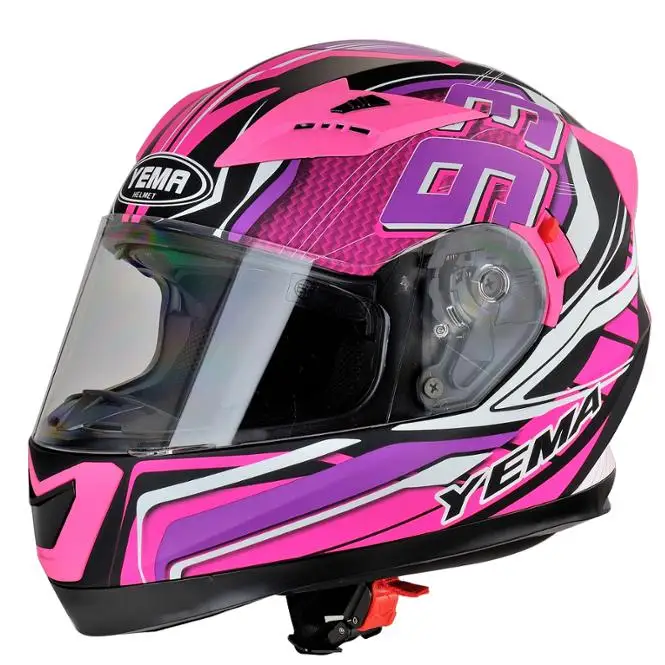 Hotsale stylish predator new  DOT approved  Yema motorcycle flip up modular helmet casco moto