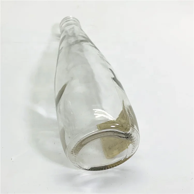 Factory Price 300ml clear liquor /juice / beverage milk bottle with screw cap