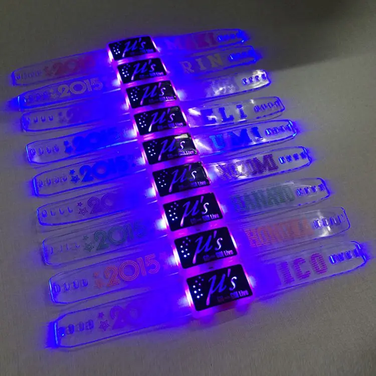 Wholesale colorful light up flashing led bracelet for party