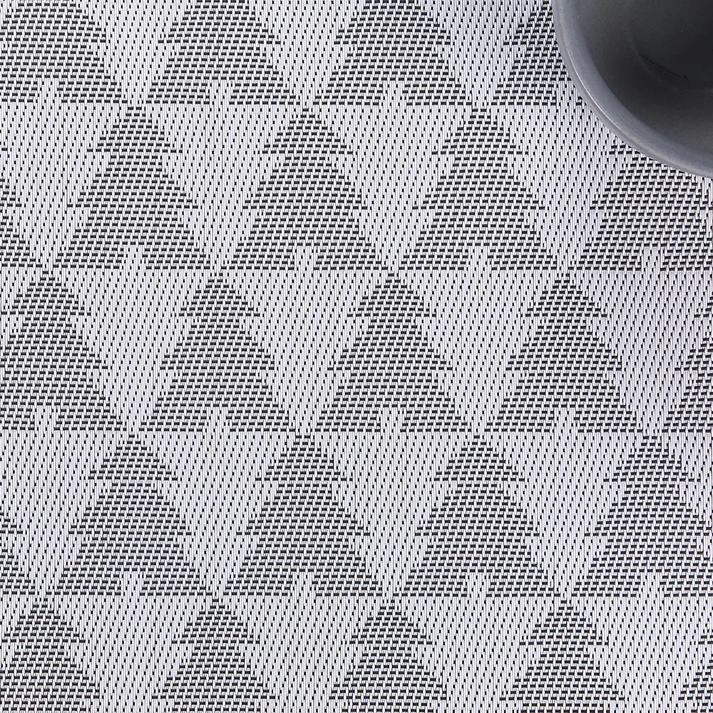 Gold supplier good quality wholesale restaurant cheap pvc vinyl plastic festival decoration place mat red christmas table mats