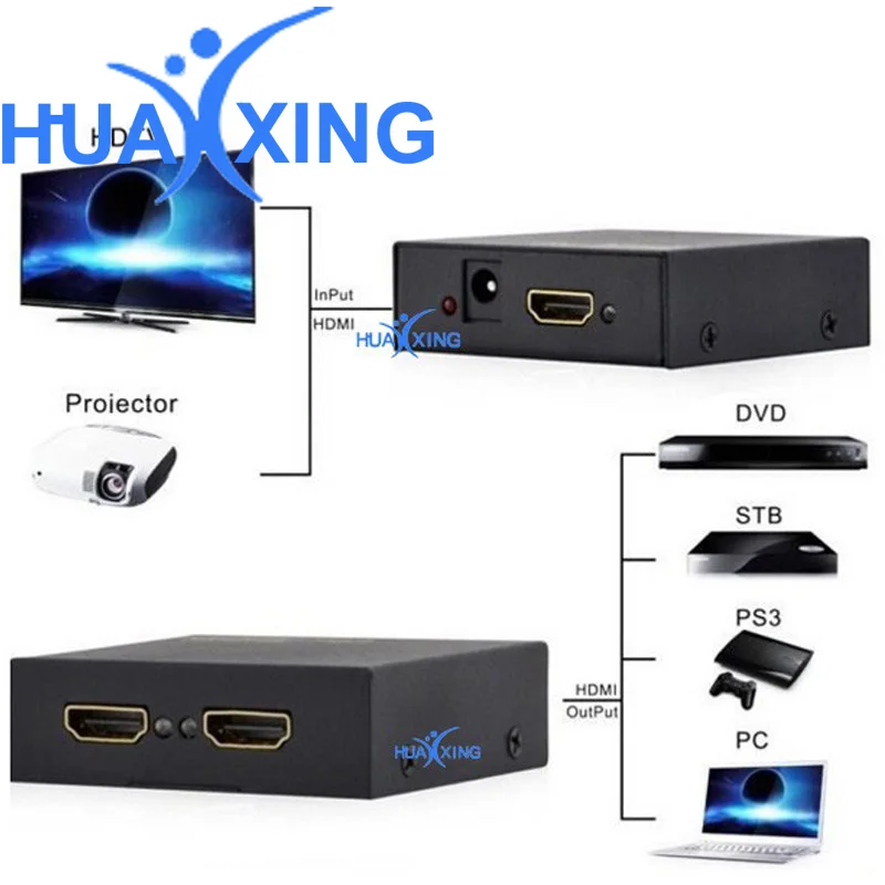 Разветвитель 4K 1X2 HDMI 1 в 2 out другом домашнем аудио и видео оборудовании