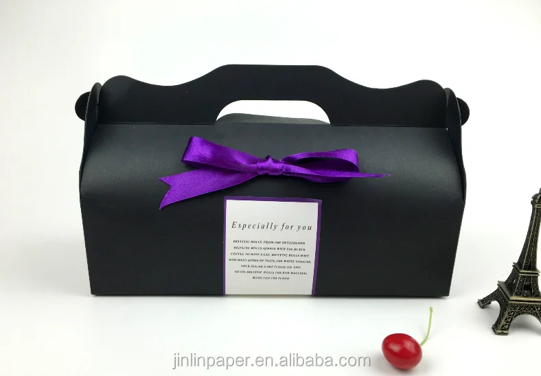 Factory Paper Cake Boxes Cheap Bakery Loaf Cake Box With Handle