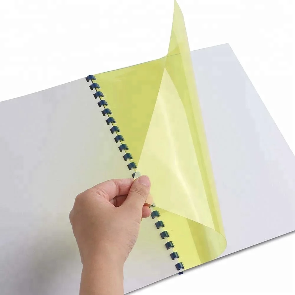 A4 Size hard and clear plastic sheet pvc binding cover