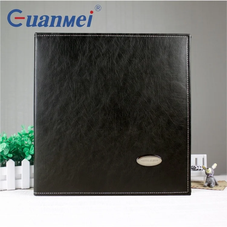 Guanmei PU photo album 40 pages Self adhesive album photo 12x12 inch Screw bound large wedding photo albums
