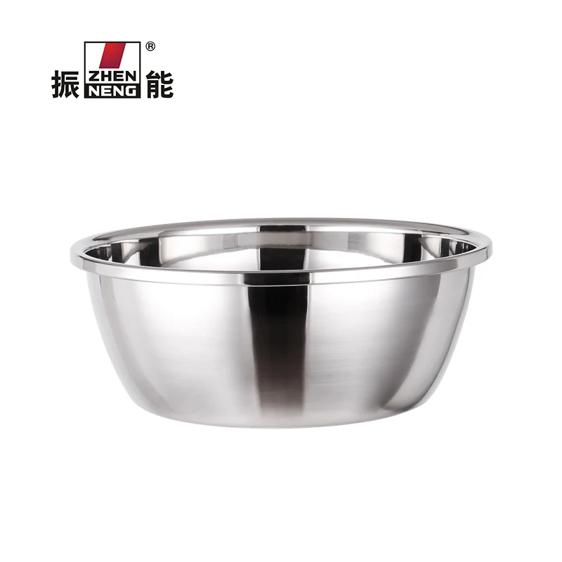 26CM Metal Serving Bowl Salad Soup Rice Noodle Bowls Set Food Stainless Steel Mixing soup Bowl for Kitchen