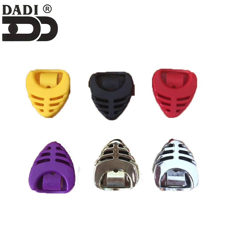 
Colorful heart shape picks holder Custom Logo Musical guitar picks holder 6 picks holder case 