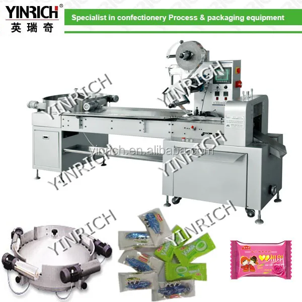 
Pillow type Candy Wrapping machine 
