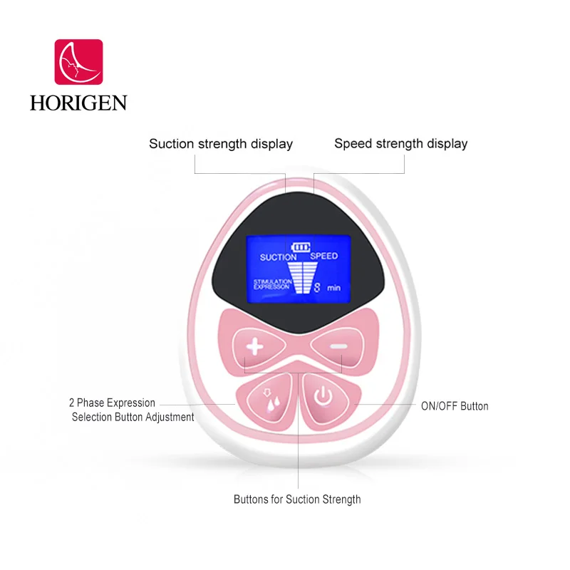 Horigen Cost-Effective High Efficiency 100% New Design Baby Feeding Device Ce Approved Super Electric Breast Pump