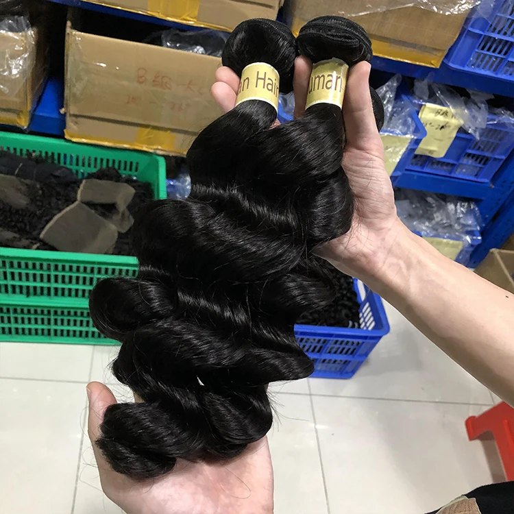 
Alimina Factory price mink raw brazilian cuticle aligned hair, wholesale the best virgin bundle hair vendor, remy 100 human hair 