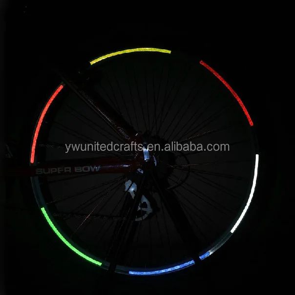 Waterproof colorful reflective wheels decals