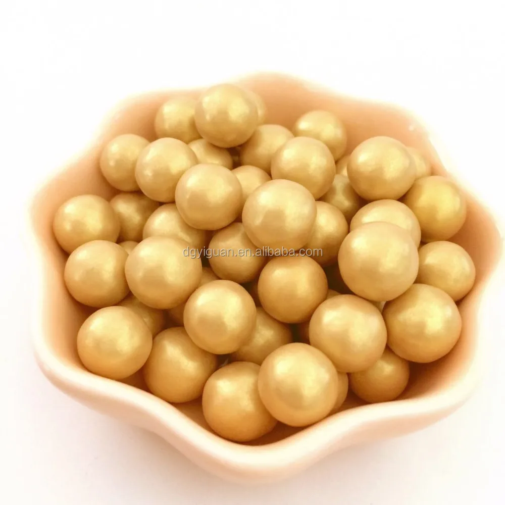 
Съедобные золотые шарики 