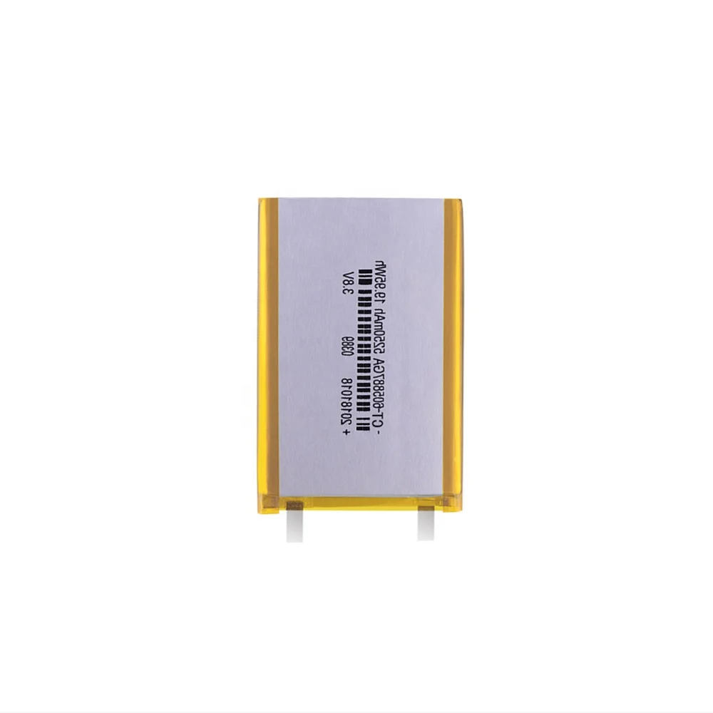 High Quality Rechargeable High Power Lithium ion 3.7v 605887 5250mah Lipo Battery Cell for Laptop and Mobile Phone