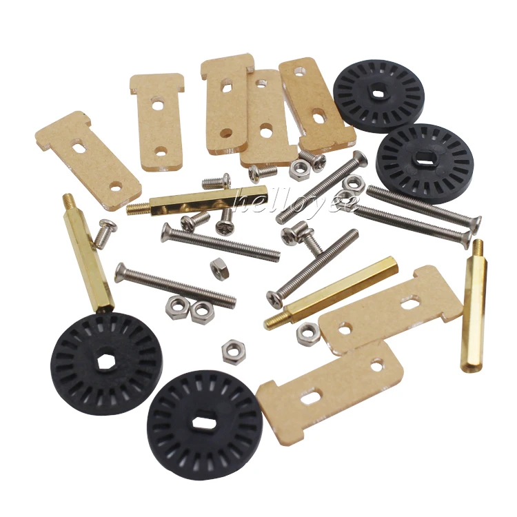 School Project Educational Smart Robot 4wd Car Chassis DIY Kits With 4AA Battery Holder