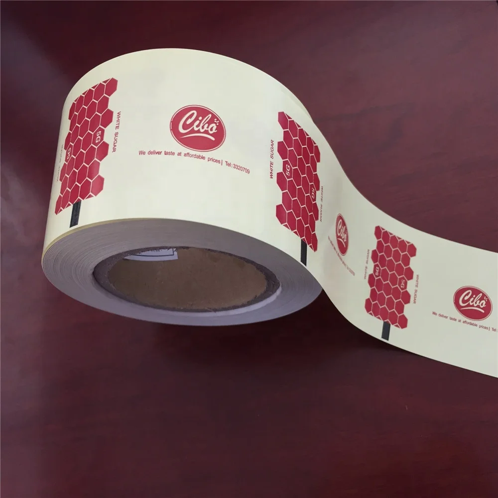 Customized Poly Coated Paper Roll For Sugar Sachet, PE Laminated Paper Roll