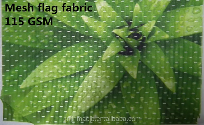 
good quality competitive price 100 PCT polyester flag mesh fabric sublimation printing water base ink 